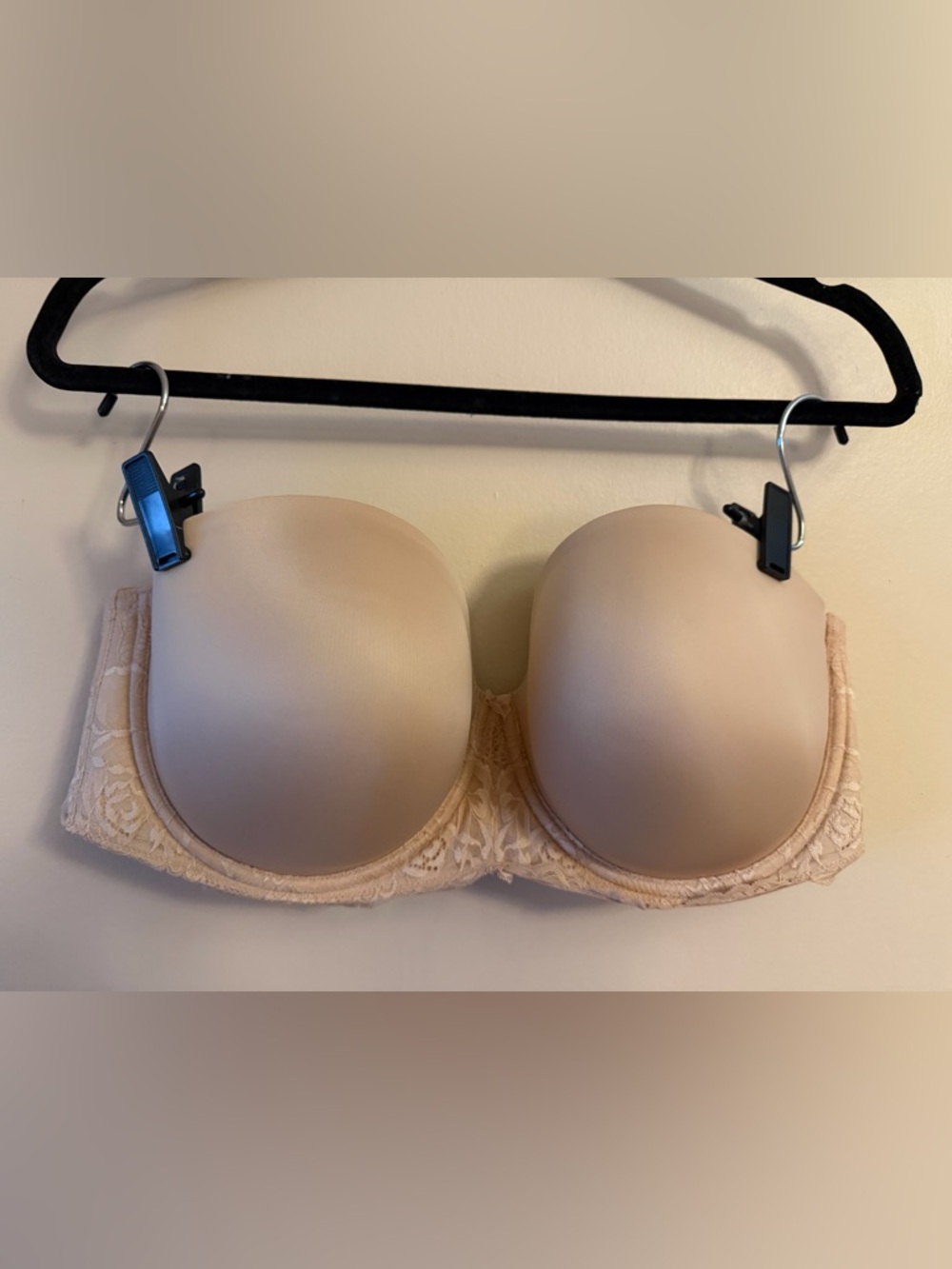 torrid Strapless Lace Band Smooth Nude Bra